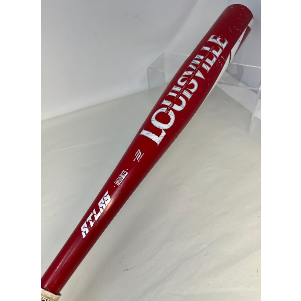 Louisville Slugger Atlas BBCOR Baseball Bat -3 Red White WTLCBAT23V 1-Pc Alloy